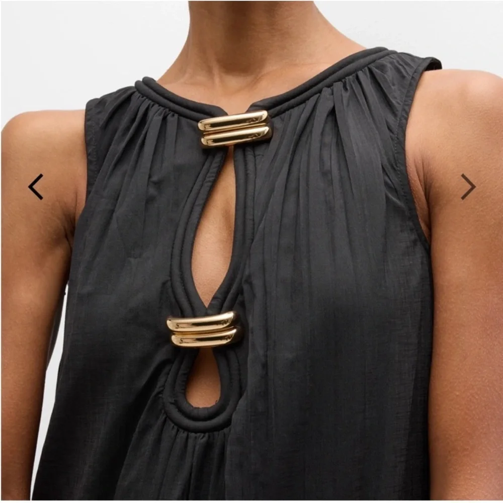 Acler Conara Sleeveless Black Maxi Dress with Pockets New with Tags $520 Retail‎ - Picture 2 of 14